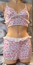 Womens CD TV French Knickers & Bralette Camisole Set Size XL 14/16