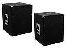 2 x Omnitronic Subwoofer Bass