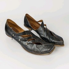 CYDWOQ HORN WOMENS VINTAGE SHOE HEELS SIZE 39 BROWN READ