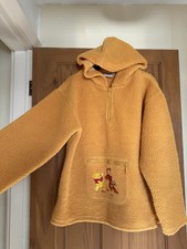 Vintage Disneyland Paris Winnie the Pooh Fleece Hoodie. Size L.