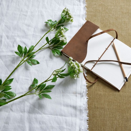 Faux white cow parsley - white,