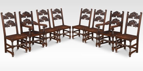 Set eight oak yorkshire - oak,
