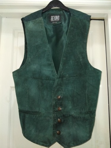 Vintage leather dark green - vintage,