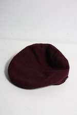 Ice King Mens Flat Cap Hat Maroon (B102)
