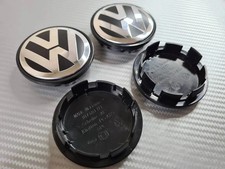 Genuine Volkwagen set of  4  3B7-601-171-XRW  65mm Center Cap Emblem - Chrome