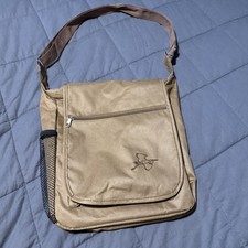 Bird Watchers Large Canvas Side Sling Bag Zippered Adjustable Straps Great cond