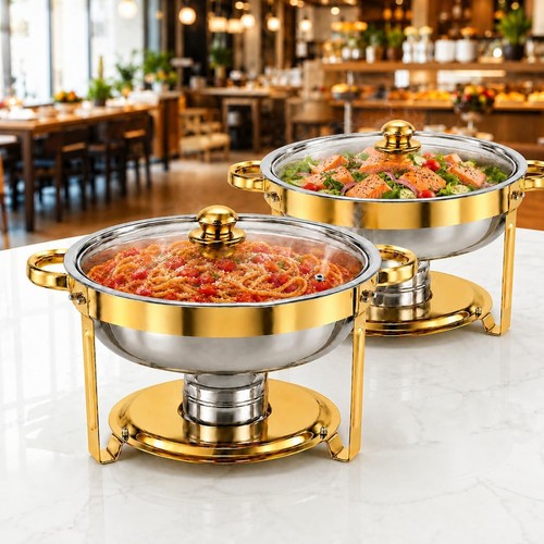 Food warmer chafing dish - food, set