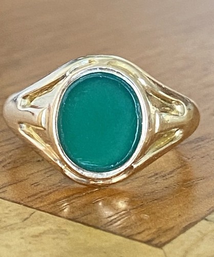 Gents 9ct gold green - gents,