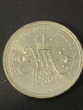 1989 Two Pound £2 Coin Tercentenary of the Bill of Rights 1689