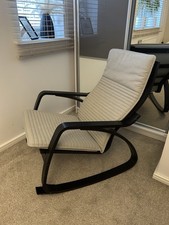 Ikea Rocking Chair Black/brown Beige Poäng RRP £120