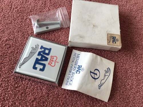 Vintage car badge rac - car, jaguar