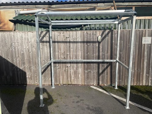 Smoking shelter steel with - smoking,