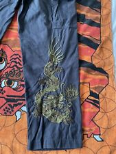 Maharishi Grey Dragon Embroidered Combats Cargopant Snopant Size L M