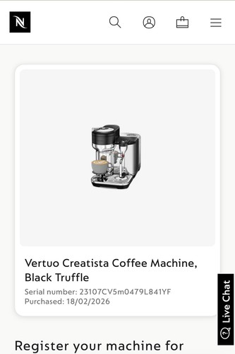 Nespresso vertuo creatista - vertuo,
