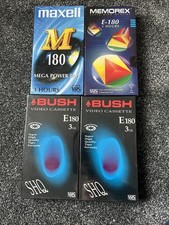 4x Blank Sealed Vhs Video
