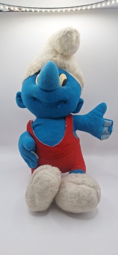 Vintage 1970s smurf plush - smurf,