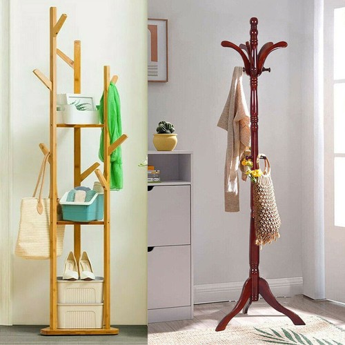 Solid wooden coat rack hat - wooden,