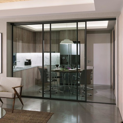 Glass room divider panel - glass,