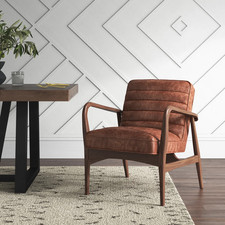 Mid Century Modern Solid Oak &