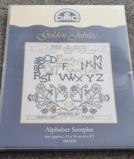 DMC GOLDEN JUBILEE ALPHABET SAMPLER CROSS STITCH KIT