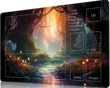 MTG Table Playmat Mystic Forest TCG CCG Pad Trading Card Game Mat - New