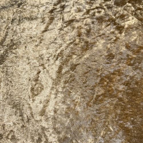 Metres gold crushed velvet - metres,