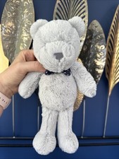 F&F 11" GREY TEDDY BEAR SOFT