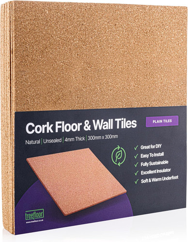 Natural cork tiles 300mm - cork, x