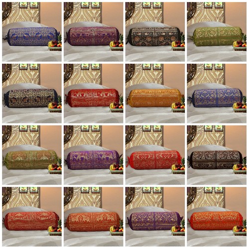 Indian brocade silk - round, bed