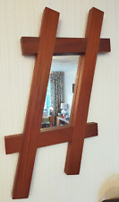 Vintage Handmade Rustic Mirror - Chunky frame Wooden Mirror 