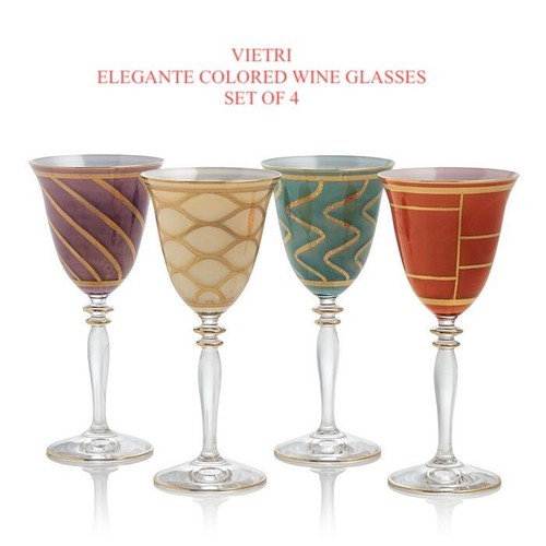 Vietri elegante wine glasses - vietri,