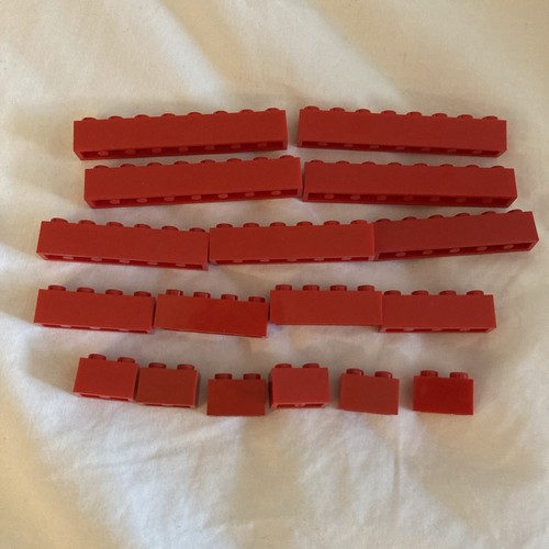 Mixed red lego bricks - lego,