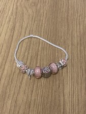 Silver Tone Charm Bracelet