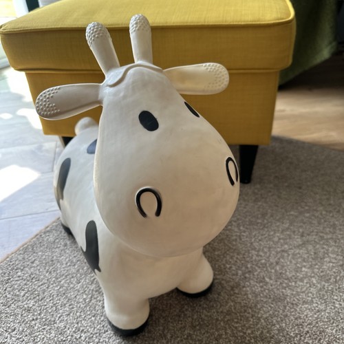 Jumping inflatable cow - inflatable, hopper