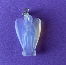 1 X Angel Opalite Necklace Crystal Pendant Gemstone Guardian Angels Reiki