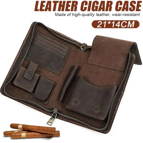 Top grain leather - cigar, case
