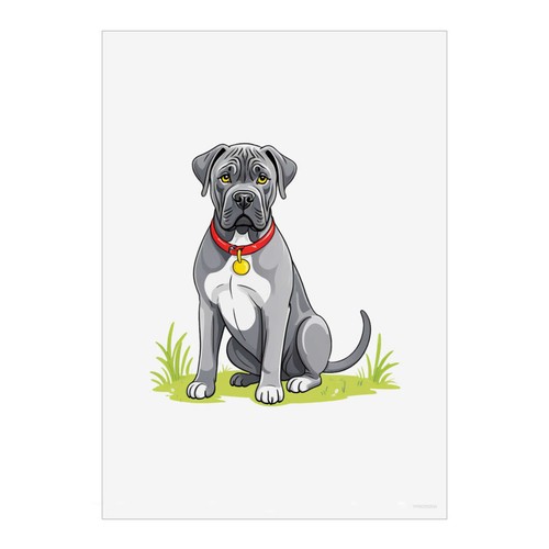 Cane corso dog - wall, art