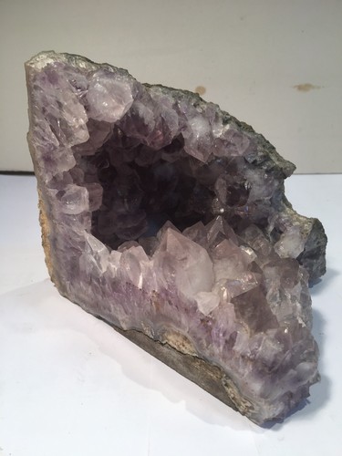 Amethyst geode stone sliced - geode,