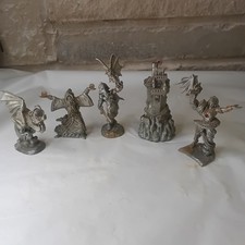 Royal Selengor Miniature Pewter Fantasy Figurines Gamepieces With Crystals