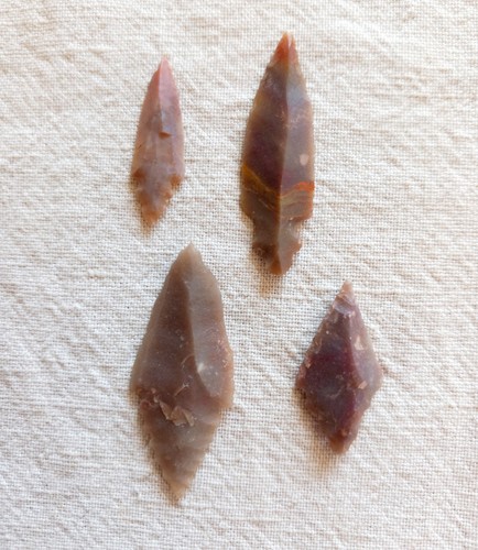 Mesolithic flint arrowheads - mesolithic,