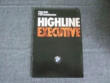 BMW BROCHURE 735i 745i HIGHLINE + EXECUTIVE EQUIPMENT · 1/1986