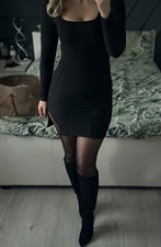 PLT Black Rib Bodycon Long