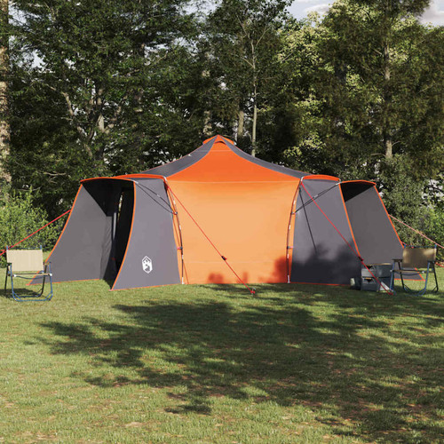 Tipi tent grey orange taffeta - tipi,