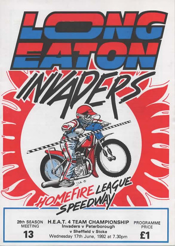 Long eaton speedway programme - eaton,