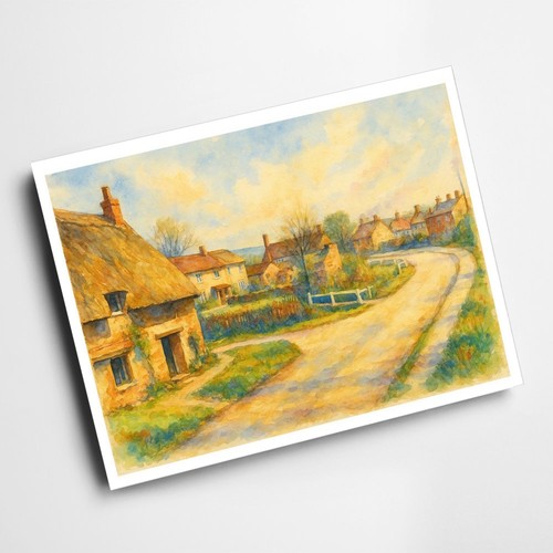 Print lottage road - print,