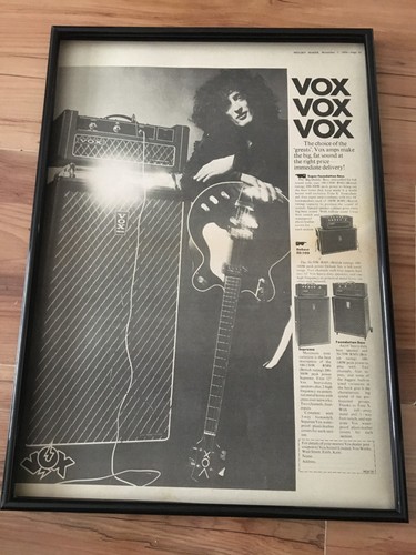 Vox amps 1970 framed - a3,