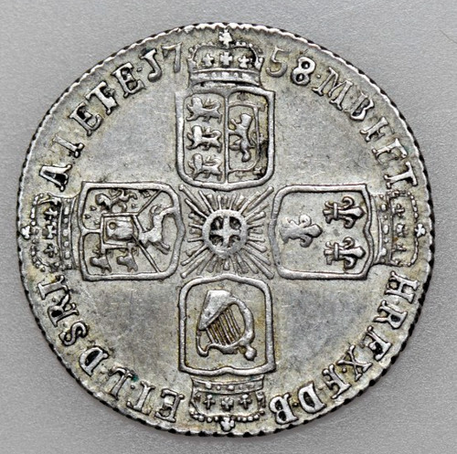 1758 george sixpence - 1758, ii