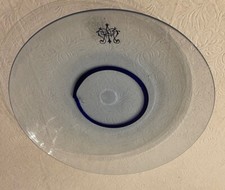 SET 5 Plates Glass Studio Art