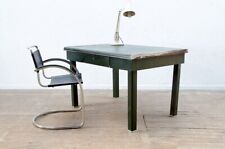 MILNERS STEEL EQUIPMENT GREEN METAL MID CENTURY STEEL DESK INDUSTRIAL DELIVERY