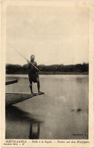 Old postcard french congo - old,